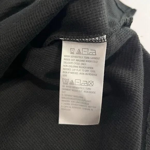 Quacker Factory Rhinestone Pumpkin Black Waffle Knit Long Sleeve Tee Size 3X - Picture 11 of 12